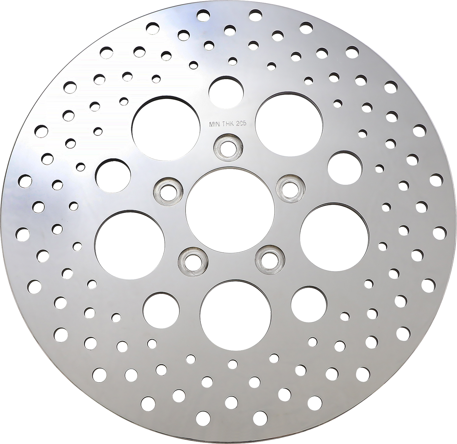 DRAG SPECIALTIES Drilled Brake Rotor - Rear - 11.5" - Harley-Davidson