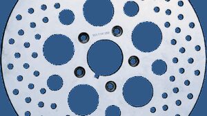 DRAG SPECIALTIES Drilled Brake Rotor - Rear - 11.5" - Harley-Davidson