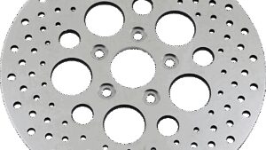 DRAG SPECIALTIES Drilled Brake Rotor - Rear - 11.5" - Harley-Davidson