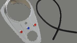 DRAG SPECIALTIES Three-Light Dash Cover - Chrome