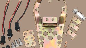 DRAG SPECIALTIES Three-Light Dash Base Plate