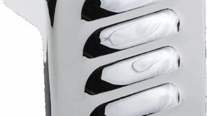 DRAG SPECIALTIES Coil Cover - Louvered - Chrome - Harley Davidson