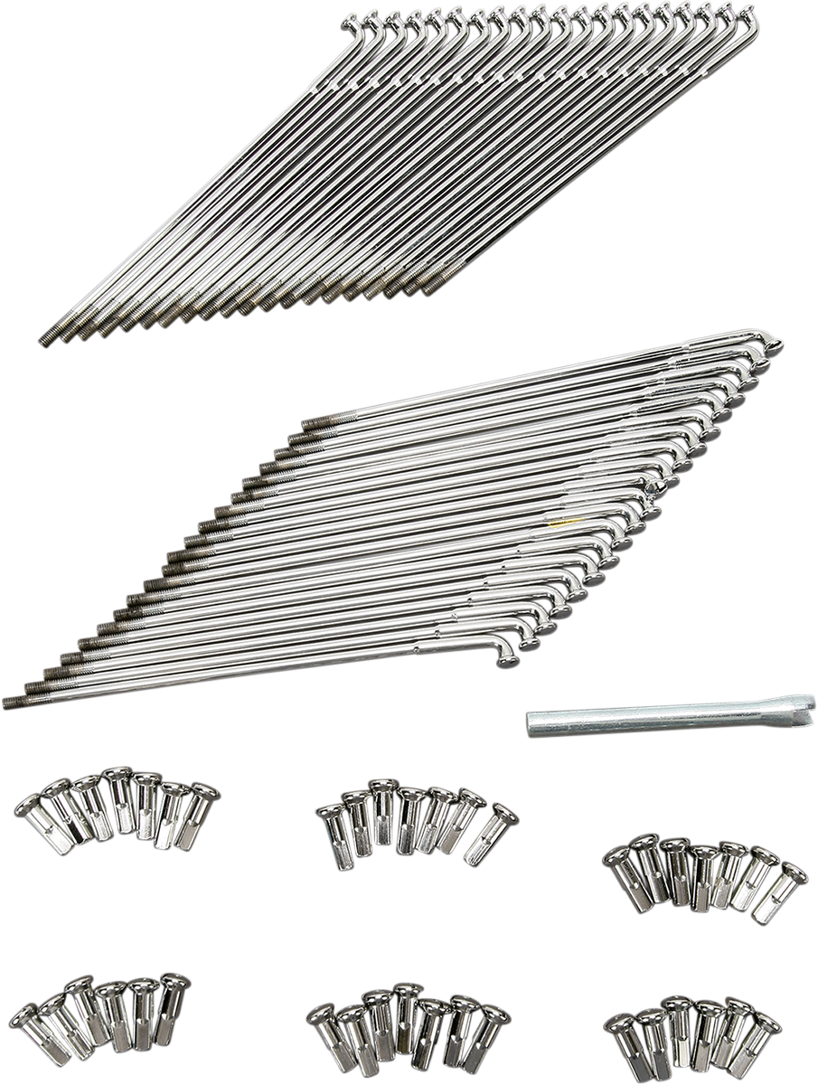 DRAG SPECIALTIES Spoke Set - Drop Center Front - Chrome - 7.75" x 18"