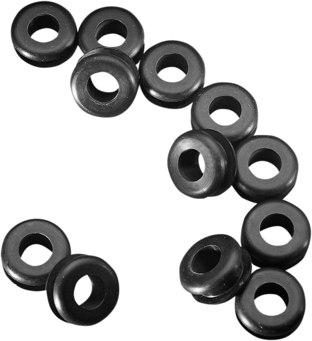 JAMES GASKET Mounting Grommets - Rubber - 12-Pack