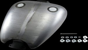 DRAG SPECIALTIES 2" EXT SMTH TANK 2CAP FXR