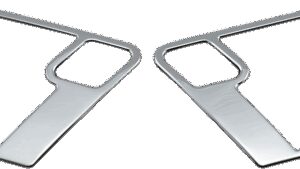 PARTS UNLIMITED Speaker Accent Trim - Front - Chrome