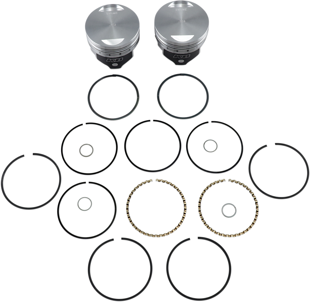 KB PERFORMANCE Piston Kit - 3.498" +0.020" - 9.0:1 CR - XL1200