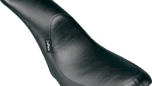 LE PERA Silhouette Full-Length Seat - Smooth - Black - FX/FL '65-'84