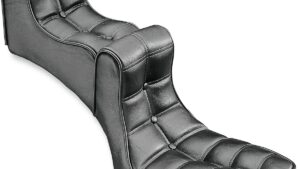 DRAG SPECIALTIES SEATS Rear Scorpion Solo Pad - Black