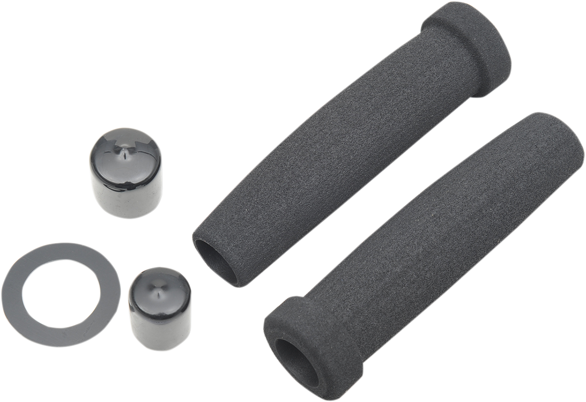 GRAB ON Classic Superbike Grips - Black