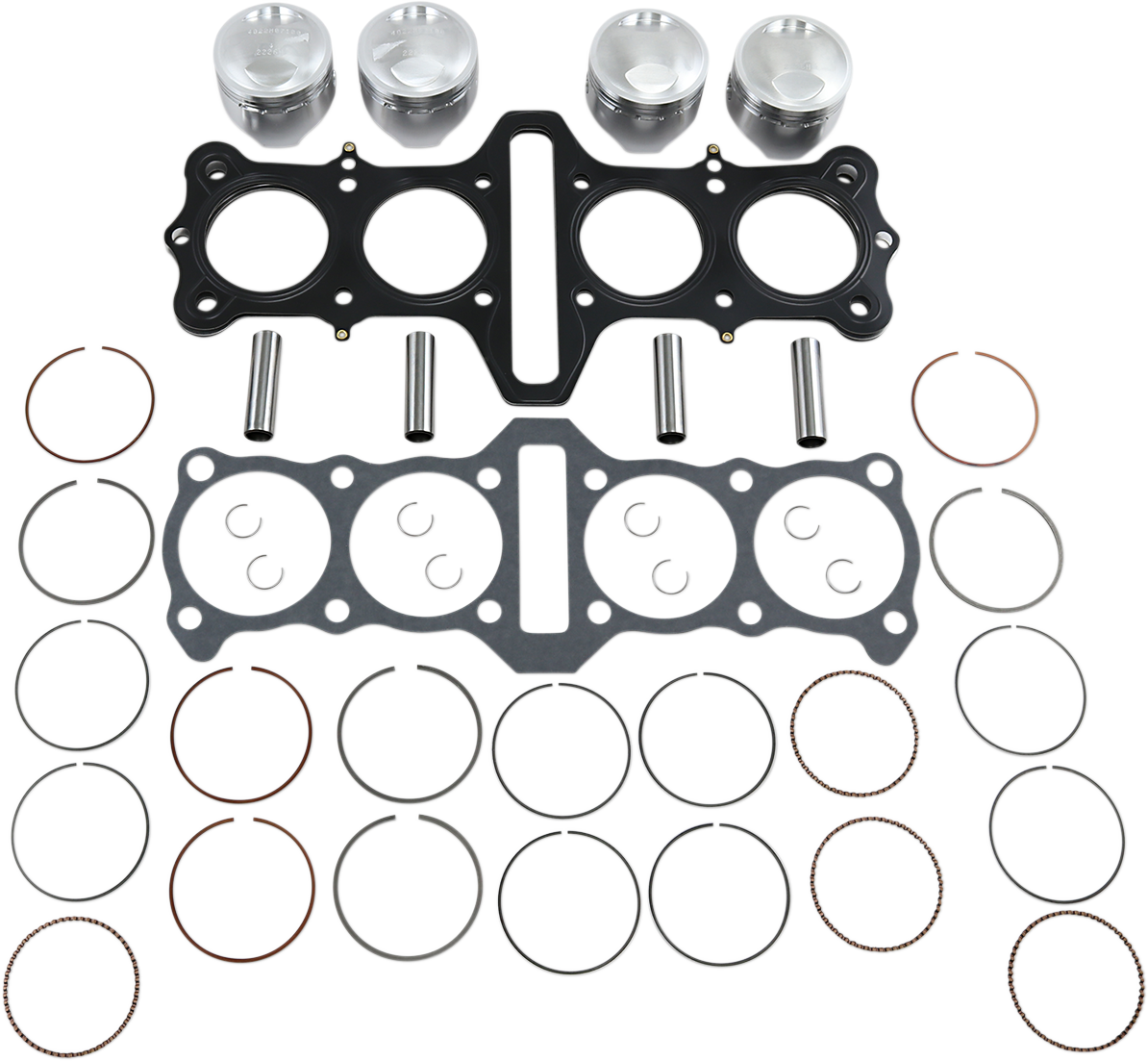 WISECO Piston Kit with Gasket - 71.00 mm - Kawasaki