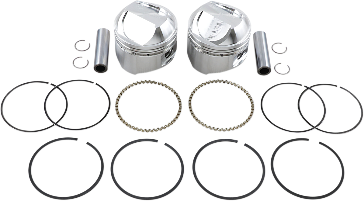 WISECO Piston Kit - Standard - High Compression - Big Twin 1340 cc 80"