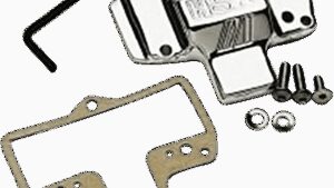 MIKUNI Carburetor Top Cover with Logo - Chrome