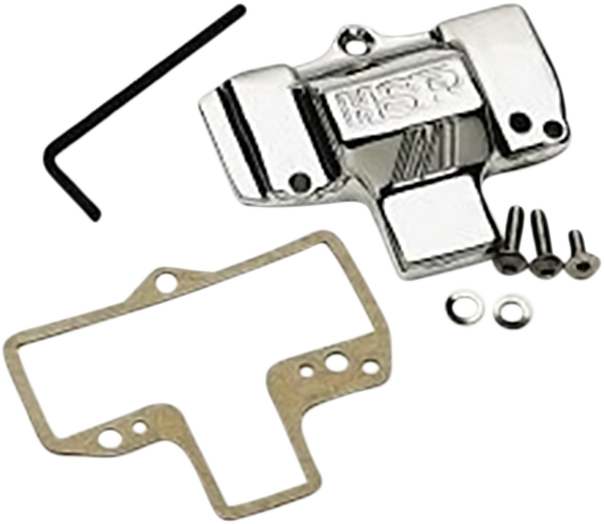 MIKUNI Carburetor Top Cover with Logo - Chrome
