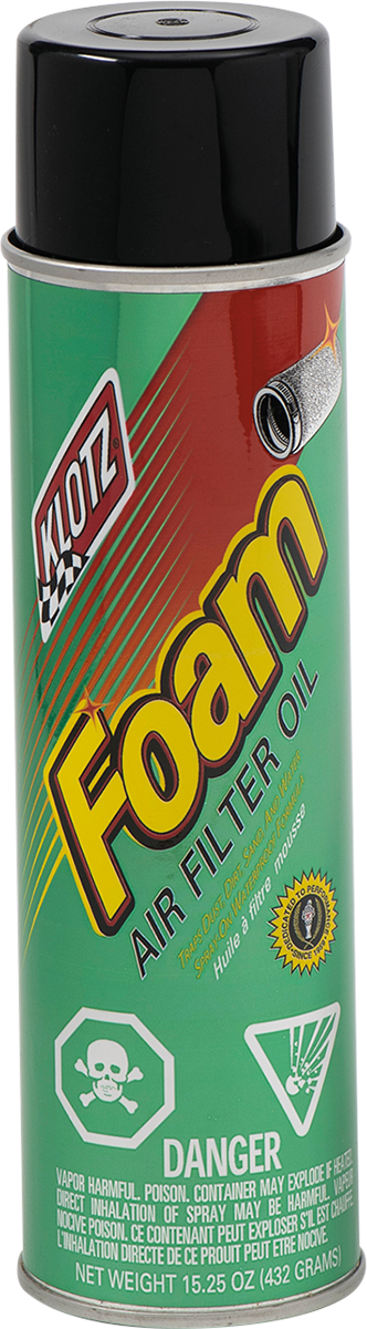 KLOTZ OIL Foam Air Filter Oil - 15.25 oz. net wt.