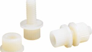 PARTS UNLIMITED License Plate Bolt - 100 Pack - White