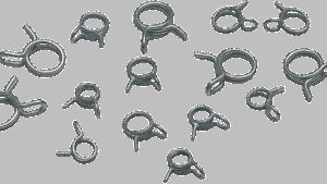 MOOSE OFFROAD Wire Clamps - Assortment - 150-Piece