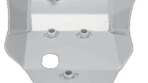 MOOSE OFFROAD Skid Plate - Silver - Kawasaki | Suzuki