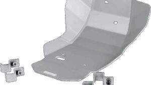 MOOSE OFFROAD Skid Plate - Silver - Honda - CRF450R