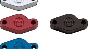 MOOSE OFFROAD E-Brake Block-Off Plate - Red