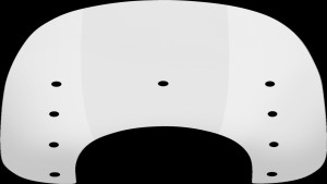 MEMPHIS SHADES 15" SLIM 9" LT. PLAST-CLR