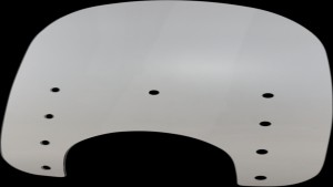 MEMPHIS SHADES 17" SLIM 9"LT.PLAST-SOLAR