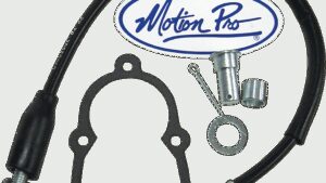 MOTION PRO Black Vinyl Rear Brake Cable Kit - +4" - Blaster