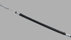 MOTION PRO Black Vinyl Brake Cable - Foot - Kawasaki