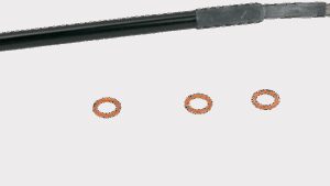 MOOSE OFFROAD Brake Line - Rear - Stainless Steel - Yamaha