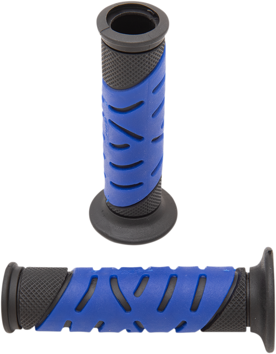 PRO GRIP 719 Dual Density Sportbike Grips - Open Ends - Black/Blue