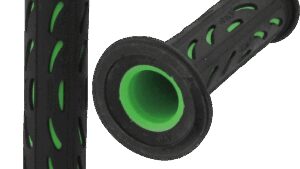 PRO GRIP 724 Dual Density Sportbike Grips - Open Ends - Black/Green