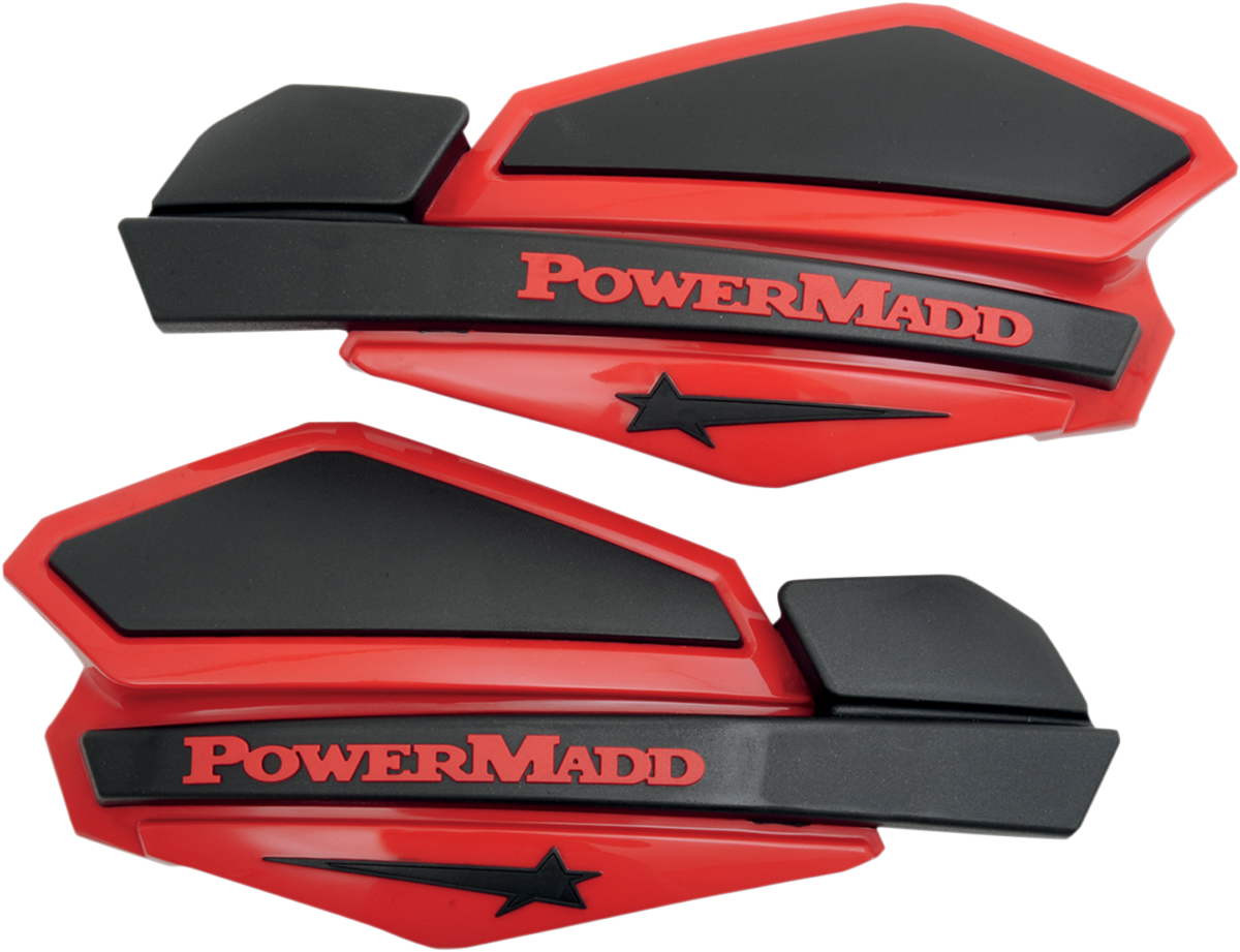 POWERMADD HANDGUARDS RED/BLACK - Image 2