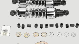 PROGRESSIVE SUSPENSION Shocks - 13" - 412 Cruiser Series - Chrome - Standard/Heavy Duty