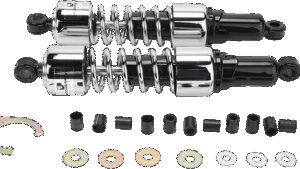 PROGRESSIVE SUSPENSION Shocks - 14.25" - 412 Cruiser Series - Chrome - Standard