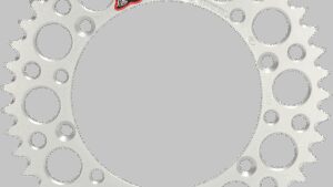 RENTHAL Rear Sprocket - Aluminum - 45 Tooth - Silver - Kawasaki