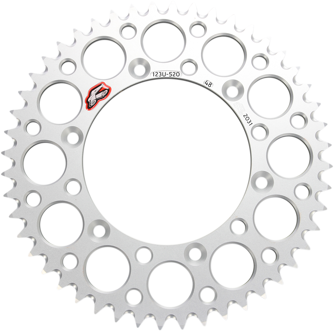 RENTHAL Rear Sprocket - Aluminum - 47 Tooth - Silver - Suzuki