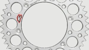 RENTHAL Rear Sprocket - Aluminum - 48 Tooth - Silver - Yamaha/Honda