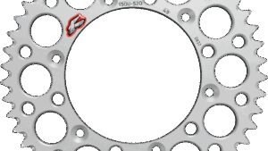 RENTHAL Rear Sprocket - Aluminum - 49 Tooth - Silver - Yamaha/Honda