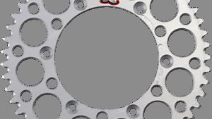 RENTHAL Rear Sprocket - Aluminum - 51 Tooth - Silver - Yamaha/Honda