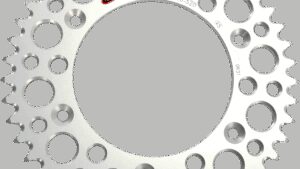 RENTHAL Rear Sprocket - Aluminum - 45 Tooth - Silver - Honda