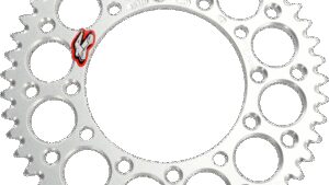 RENTHAL Rear Sprocket - Aluminum - 49 Tooth - Silver - Kawasaki