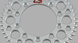 RENTHAL Rear Sprocket - Aluminum - 49 Tooth - Silver - Gas Gas/Husqvarna/KTM