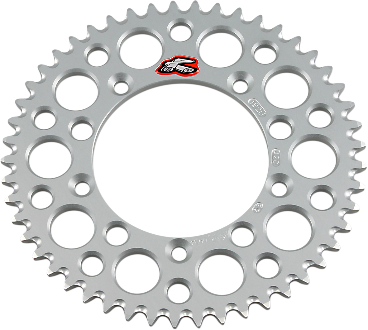 RENTHAL Rear Sprocket - Aluminum - 49 Tooth - Silver - Gas Gas/Husqvarna/KTM