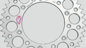 RENTHAL Rear Sprocket - Aluminum - 48 Tooth - Silver - Gas Gas/Husqvarna/Husaberg/KTM