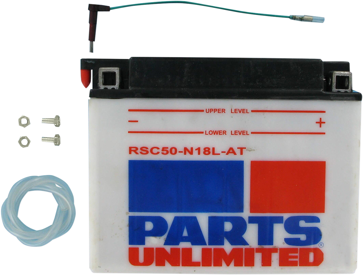 PARTS UNLIMITED Battery - RSC50N18LAT with Sensor