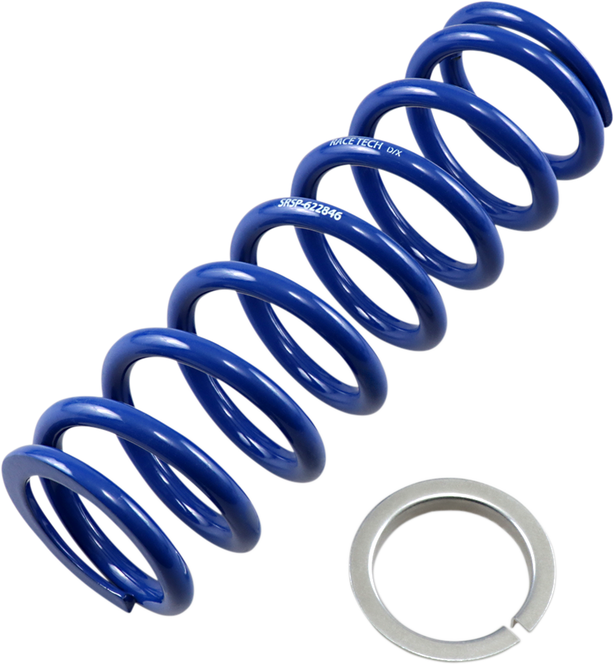RACE TECH Shock Spring - Front/Rear - Blue - Sport Series - Spring Rate 258 lb/in