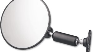 PARTS UNLIMITED Mirror - Rear View - Adjustable - Round - Black