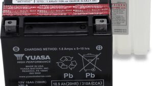 YUASA AGM Battery - YTX20HL-BS-PW .93 L