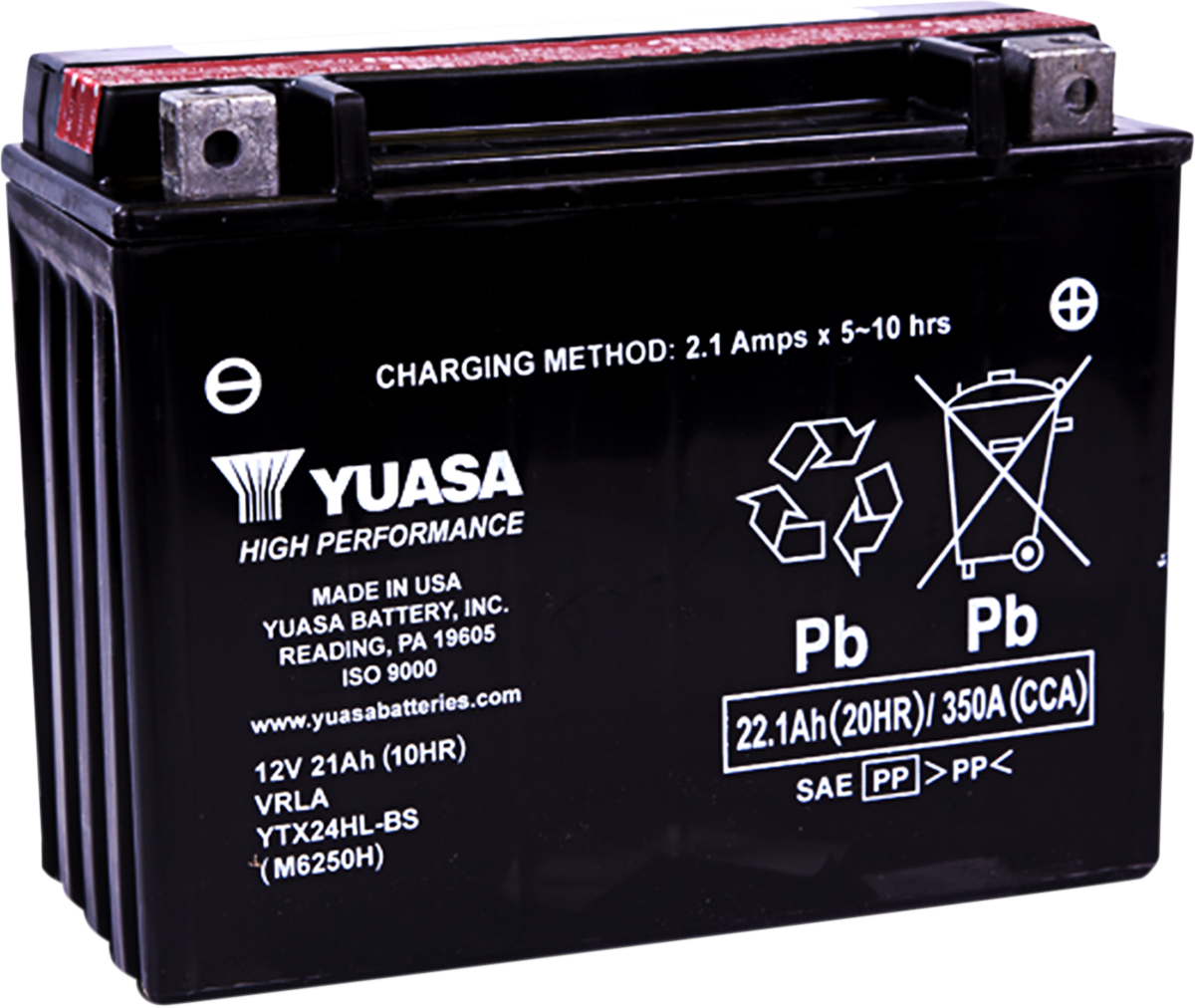 YUASA AGM Battery - YTX24HL-BS 1.08 LTR