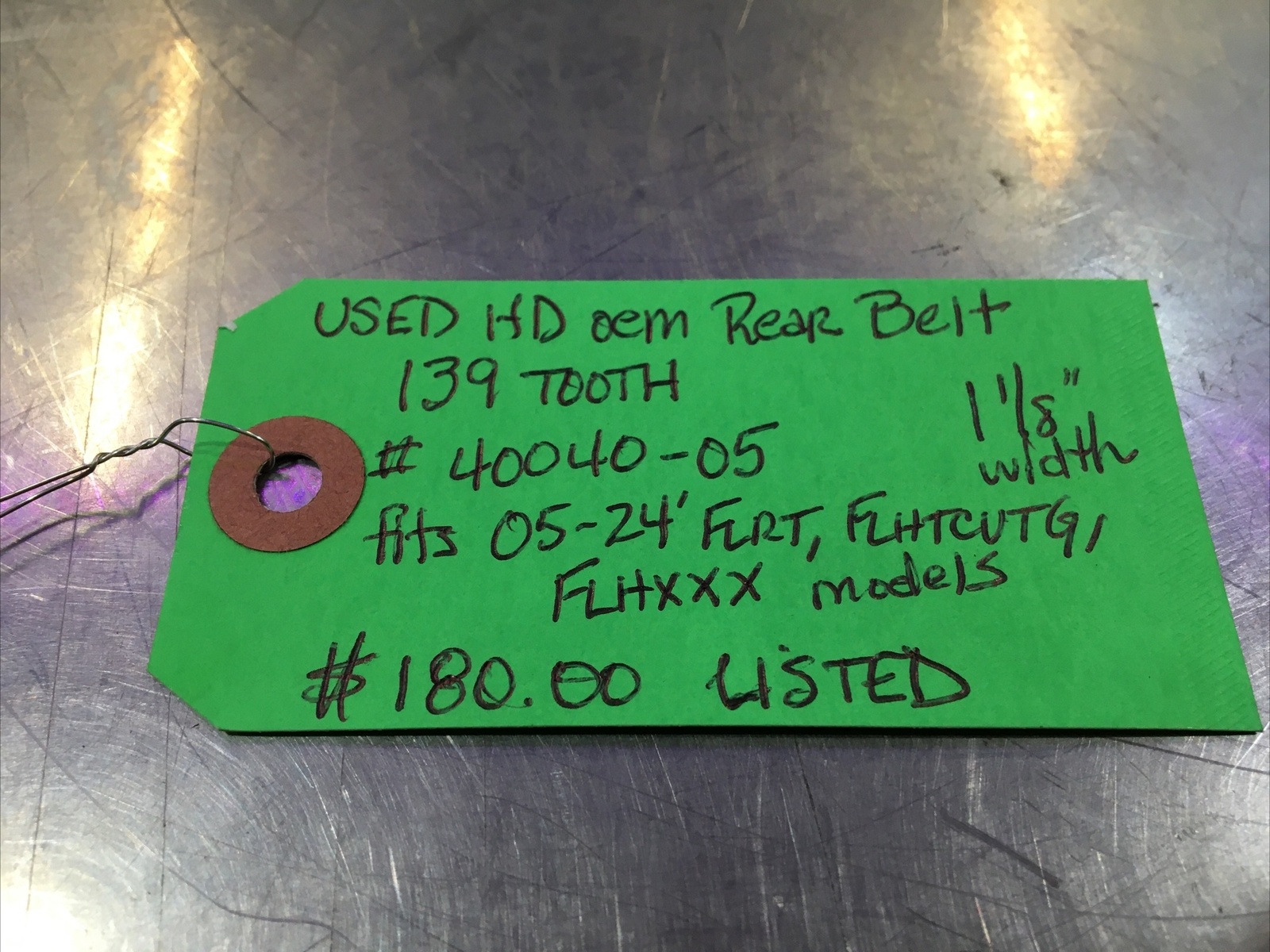 Harley Davidson oem Rear Belt 139 Tooth #40040-05